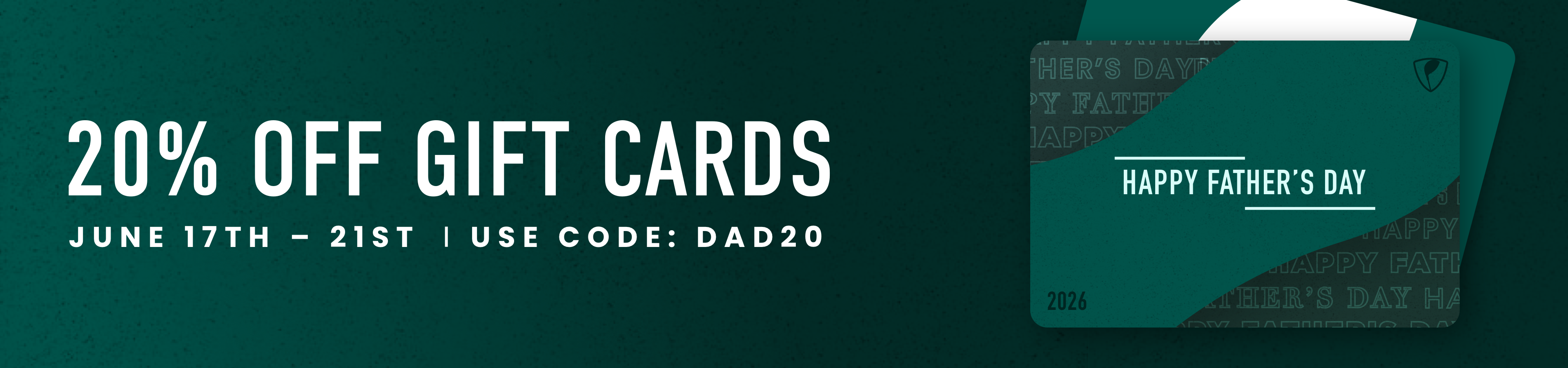 Use Code DAD20 for 20% OFF